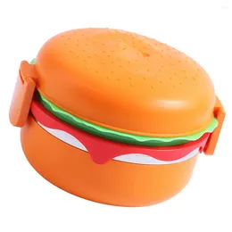 Dinnerware Burger Lunch Box Large Capacity Bento Container Portable Case