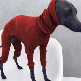 Dog Apparel Pet Warm Coat Soft Pure Cotton Long-sleeved Clothes Solid Four-legged Rib Sweater Pets Clothing Four Seasons Turtleneck