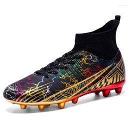 American Football Shoes Professional Boots Men's Soccer Kids Outdoor Training Competition Sneaker Futsal Footwear Size 34-46