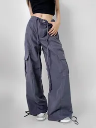 Women's Pants Vintage Women Streetwear Y2K Cargo 2024 Fashion Ladies Hippie Joggers Sweatpants Casual Female Chic Trousers Girls Bottoms