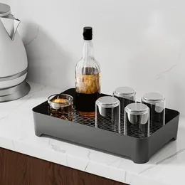 Tea Trays Tray Board Coffee Storage Drain With Double Layer Holder Fruit Teacup Vegetable Water Philtre