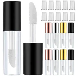 Storage Bottles 10 Pcs/lot 1.2 Ml Clear Lip Gloss Tube Refillable Mini Empty Lipstick Containers For Women Girls DIY Makeup