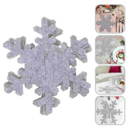 Kitchen Storage 8 Pcs Snowflake Cutlery Set Shaped Tableware Bag Dining Decorations Dinner Grey Bags Knife Pouch