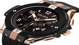 MEGIR Brand Men Watch Quartz Gold Rubber Band 3ATM Water Resistant Chronograph Mens Wrist 2201241546195