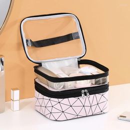 Storage Bags Double Waterproof Makeup Bag Large Capacity Travel Convenient Skin Care