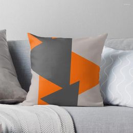 Pillow Orange And Grey Triangles Throw Christmas Covers