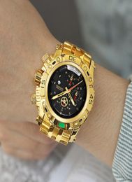 2022Temeite Golden Men039s Watches Business Waterproof Quartz Watch Men Male Sport Wristwatch Relogio Dourado Masculino Dropshi1104168
