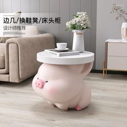 Decorative Figurines Cream Wind Pig Decoration Large Floor-to-ceiling Home Living Room TV Cabinet Sofa Edge Several Bed Housewarming Gift