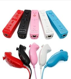 5 Colours Built in Motion Plus Remote and Nunchuck Controller For Nintendo Wii Blue Colour 8202151