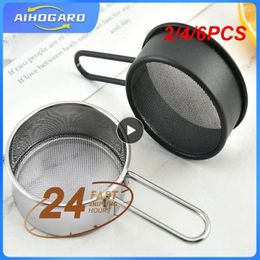 Baking Tools 2/4/6PCS Fine Mesh Flour Sifter Cocoa Matcha Powder Shaker Hand-held Stainless Steel Sieve Strainer Sifters For