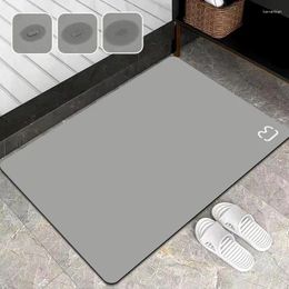 Bath Mats Super Absorbent Bathroom Mat Non-slip Rubber Livingroom Bathtub Side Floor Carpet Quick Drying Rug Accessories