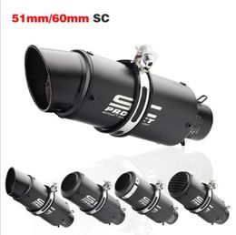 51mm 60mm Motorcycle Exhaust Muffler Motorbike Escape Moto Racing ATV Scooter R6 motor exhuast Z750 Z800 NINJA CB400 ZX6RZ800 TAMX9764054