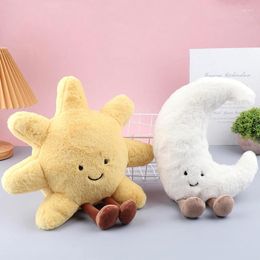 Pillow Sun Moon Plush Car Office Sofa Baby Sleep Stuffed Toys Gift Kids Bedroom Decoration Throw Pillows Po Props