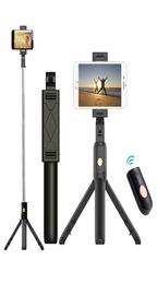 K07 3 in 1 Wireless Bluetooth Tripod Selfie Stick with Remote Control for iPhone Android Phones Extendable Portable Bluetooth Mono9688116