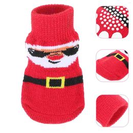Dog Apparel Socks Hardwood Floors Pet Christmas Stockings Wear-resistant Protectors