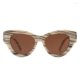 Sunglasses Women Fashion Brand Design Stripe Men Outdoors Shades Eyewear Lady Colourful Cat Eye Sunshade Mirror