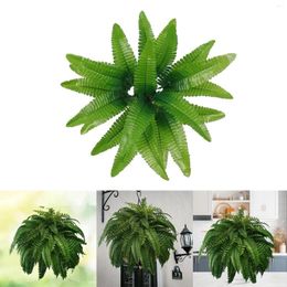 Decorative Flowers 1Pack Lifelike Light Impervious Man Made Fern Green With Realistic Stems Ideal Short Stem