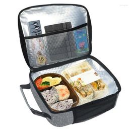 Storage Bags Insulated Lunch Cooler Bag Heat Pouch For Lunches Universal Case Container With Detachable Carry-On Straps