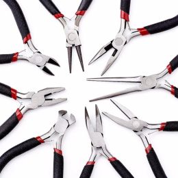 Equipments 8pcs/set Beading Jewelry Tools Kit Equipment Jewelry Plier Sets Ferronickel Carbonhardened Steel Beading Cutting Joint Pliers