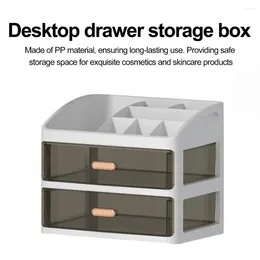 Storage Boxes Drawer Box Capacity Dustproof Desktop With Drawers Ideal For Office Supplies Stationery Jewellery Transparent