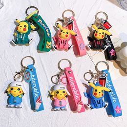 Fashion Cartoon Movie Character Keychain Rubber and Key Ring för ryggsäcksmycken Keychain 083574