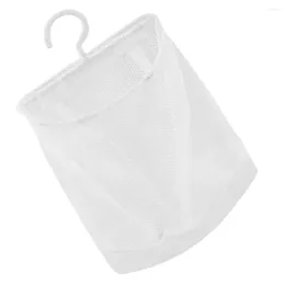 Storage Bags Handbag Organiser Mesh Hanging Multi-functional Portable Clothespin Breathable Vegetable Pouch White Travel