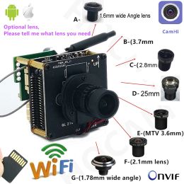 Cameras IMX415 4K WIFI IP Camera 8MP Starlight IP Camera Module Mini Way Audio H.265 IRCut 4MM 6K Lens CCTV Video Surveillance Pin hole