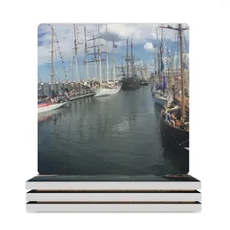 Table Mats Tall Ships Ceramic Coasters (Square) Tile Creative Cute