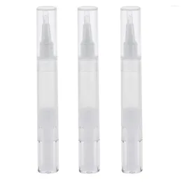 Storage Bottles 3x 5ML Empty Twist Pen With Brush Concealer Eyelash Growth Cream Container