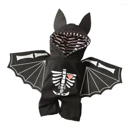 Dog Apparel Lovely Cosplay Costume Lightweight Pet Outfit Fastener Tape Pograph Prop Black Bat