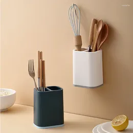 Kitchen Storage Multi-function Chopsticks Knife Rack Tube Compartment Cutlery Box Drain Organiser