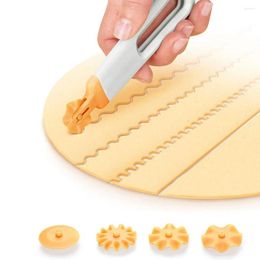 Baking Tools Plastic Tool Pull Net Wheel Pizza Pastry Lattice Roller Cutter For Dough Cookie Pie Craft Kitchen Accessories