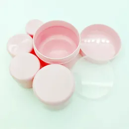 Storage Bottles 120 Pieces 50g Pink Plastic Cosmetic Cream Jar With Transparent Inner Pull Lid Filling Travel Bottle Empty Small Capacity