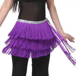 Stage Wear Three-layer Tassel Waist Chain Belly Dance Hip Scarf Belt Accessories Performance Prop