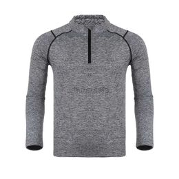 Men's T-Shirts Mens Workout Long-sleeved T-shirt Spring Fall Gym Running Sports Men T-shirt Fitness Sports Tight Outdoor Tops for Men Clothes 2445