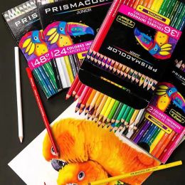 Pencils PRISM Colored Pencils 12/24/36/48 Oil Colored Pencils Crayons Wood Colour Pencils Crayons Art Supplies School Children Gifts