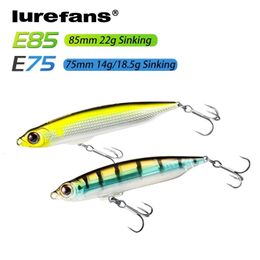 Lurefans Dongfeng E75E85 Sinking Pencil 14g185g22g Magnetic Storm Longrange Fishing Lure Artificial Bass Hard Bait 240401