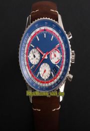 V9F Top B01 AB01212B1C1X1 Pan Am Special Edition ETA A7750 Automatic Chronograph Mens Watch Two way rotation Bezel Sport Stopwatch2012871