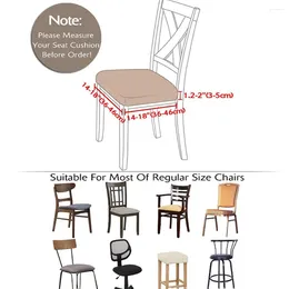 Chair Covers Seat Cover Protection Home Restaurant Stretch Solid Colour Cushion Slipcover Furniture Accessory White