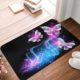 Carpets Colorful Retro Watercolor Butterfly Pattern Bedroom Mat Rug Home Doormat Living Room Carpet Outdoor