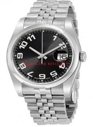 Unisex039s Watches Mechanical 36mm 116234 Arabic Black Dial Silver Asia 2813 Automatic Jubilee Bracelet Luxury Men039s Wrist8542592