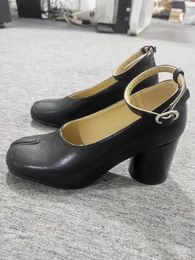 Dress Shoes Thick Soled High-heeled Women Square Head Waterproof Platform Banquet Black Party Wedding Women's