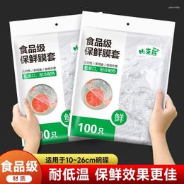 Storage Bags Kitchen Disposable Plastic Wrap Set For Food Bowl Preservation Dust Cover Elastic Mouth