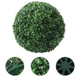 Decorative Flowers Ball Topiary Artificial Balls Grass Boxwood Hanging Faux Outdoor Ornament Simulated Green Reproductive System