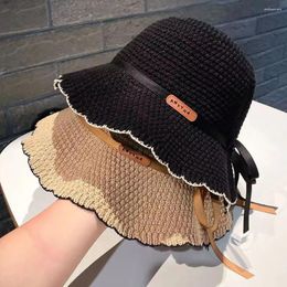 Wide Brim Hats Breathable Bucket Hat Outdoor Foldable Fisherman's Fisherman Cap Women Girls