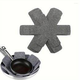 Table Mats 3Pcs Pot Pan Felt Protectors Divider Pads Heat Resistant Prevent Scratching Separate Mat Surfaces For Cookware Kitchen Tool