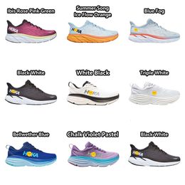 New Running Shoes hokah shoes Triple Black White Blue Fog hokad Orange Mint Pink Purple Pear Lilac Marble Clifton 9 Bondi 8 Mens Designer Sneakers Womens Trainers 654