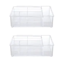 Storage Bottles Expandable Tray Drawer Organizer Clear Kitchen Containers Container