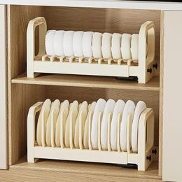 Kitchen Storage Retractable Drain Bowl Rack Dish Drainer Chopstick Holder Drying Cabinet Draining Shelf Multifunctional