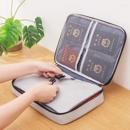 Storage Bags Multifunctional Large Capacity Document Ticket Waterproof Home Travel Organiser Holder School Office Business File Folder